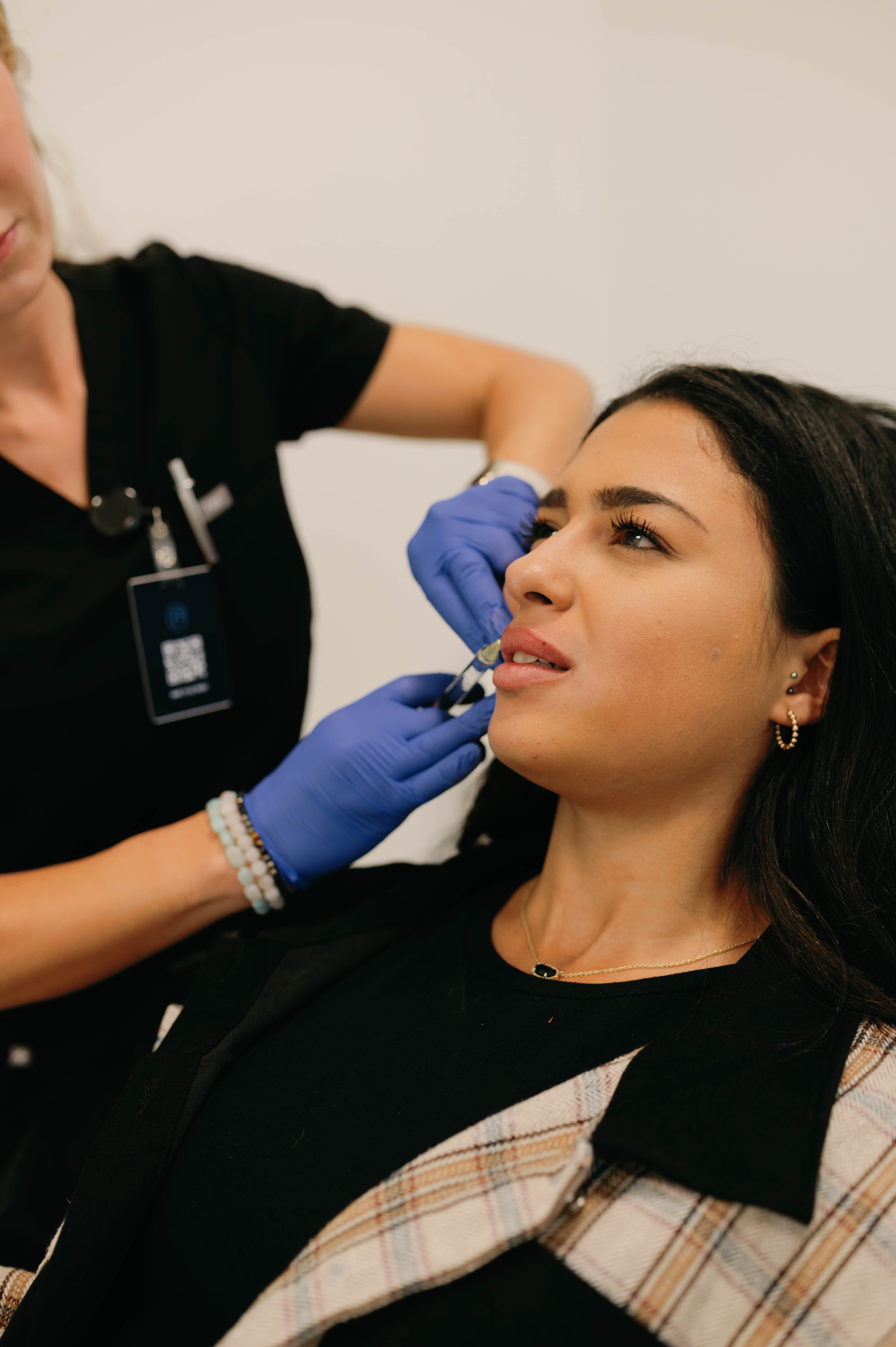 Professional lip injection treatment at On-Point Aesthetics in Boca Raton